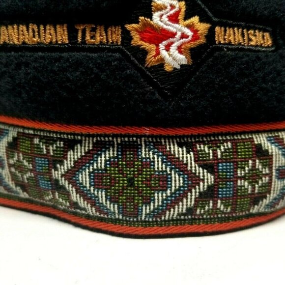 Olympic Canadian Team Nakiska Hat Sherpa Beanie Newsboy Handcrafted by Ski Nit - Picture 3 of 10